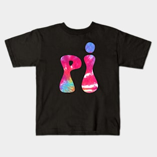 Tie Dye Pi Kids T-Shirt